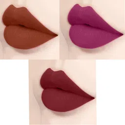 PERPAA Set of 3 Xpression Weightless Matte Long-Lasting Waterproof Lipsticks 3.5 g Each -Rust Brown 301 - Magenta 302 - Maroon 304 image 5