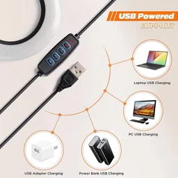 Urban Infotech 6" Inch Ring Light Set For Makeup, Zoom Meetings and Instagram Reels Video image 5