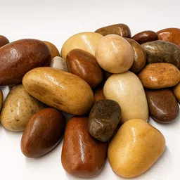 evillastorz MULTICOLORSTONE-AB-L-450 Polished Oval Granite Pebbles-picture-44