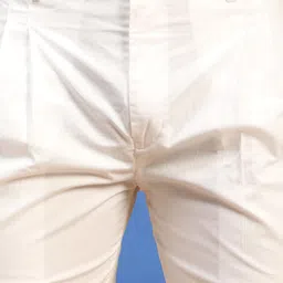 SHVAAS by VASTRAMAY Band Collar Straight Pure Cotton Kurta with Trousers image 5