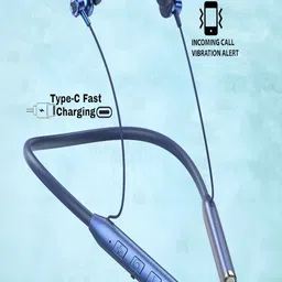 wrixty N80 Vibration Alert 50 Hours Playtime Cancellation Waterproof Neckband P68 Bluetooth Headset-picture-25