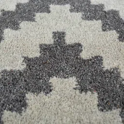 jaipur rugs Grey Geometric Wool & Viscose 8 ft x 10 ft Hand Tuftted Carpet image 4