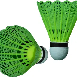 Shuttlecock Nylon Shuttle Cock Nylon Shuttle - Green (Medium , 77, Pack of 10) Nylon Shuttle - Multicolor-image-37