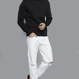 leotude Men Full Sleeve Solid Sweatshirt image 3