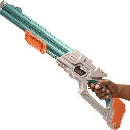 braintastic Double Barrel Super Shot Gun 10 Soft Dart Bullet & 2 Targets Toy for Kids Guns & Darts image 4