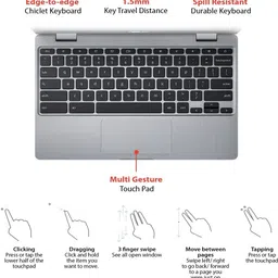 ASUS Chromebook Intel Celeron Dual Core N3350 - (4 GB/32 GB EMMC Storage/Chrome OS) C223NA-GJ0074 Chromebook image 3