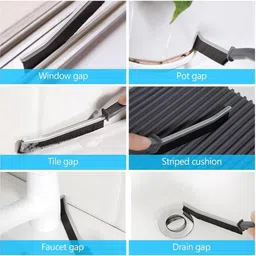 mujapara Multifunctional Gap Cleaning Brush Microfibre Wet and Dry Brush image 4