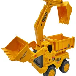 skstore Construction Pretend Play Toy Trucks Bulldozer Play Set Building Vehicles Set image 2