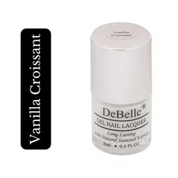 DeBelle Gel Nail Polish Vanilla Croissant(White Nail Paint)|Non UV - Gel Finish |Chip Resistant | Seaweed Enriched Formula| Long Lasting|Cruelty and Toxic Free| 8ml image 3