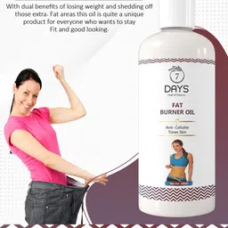7daysnatural 7 DAYS Feel Of Nature Set Of 3 Anti-Cellulite Tones Skin Fat Loss Oil - 100ml Each image 3