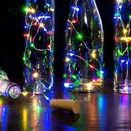 SPARK WORLD 5-pcs Blue & Pink LED Cork Lights image 3