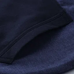 Proline Active Men Navy Blue Printed Hooded Sweatshirt image 5