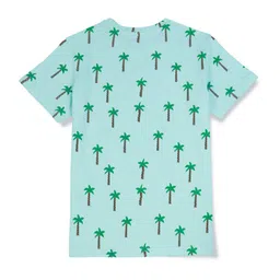 Palm Tree Boys Printed Cotton T-shirt image 3