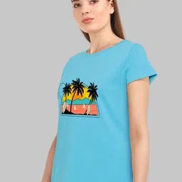 CHOZI Graphic Printed Bio Finish Cotton T-shirt image 4