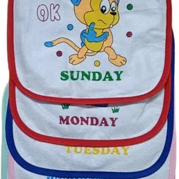 kidsify Beautiful Cotton Bibs for New Born Baby Feeding Eating and Baby Drool-picture-11