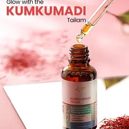 Lass Naturals Kumkumadi Saffron & Turmeric Face Serum For Dark Circles-30 ml image 2