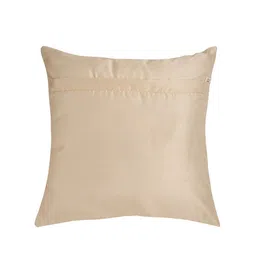 Alina decor Beige & Purple Set of 2 Embellished Square Cushion Covers image 4