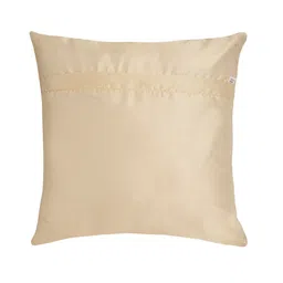 Alina decor Beige & White Set of 2 Embroidered Square Cushion Covers image 4