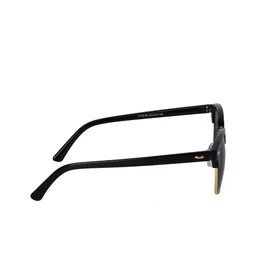 Awestuffs Unisex Black Browline Sunglasses with UV Protected Lens MSRGSASIM0820 image 3