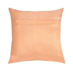 Alina decor Peach-Coloured & Copper-Toned Set of 2 Embroidered Square Cushion Covers image 2
