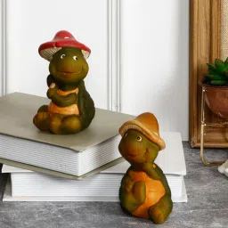tayhaa Mushroom Turtle set (Set of 2) Ceramic Figurine-picture-31