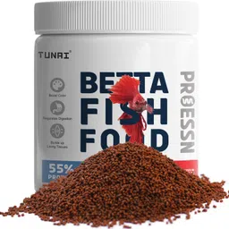 tunai Betta Fish Food Enriched with 55% Protein 600 Microns Micro Pellets Sea Food 0.04 kg Dry New Born, Young, Adult, Senior Fish Food-picture-11
