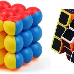 High Speed Smooth Neaon Black Cube and Bubble Magic Cube-image-10