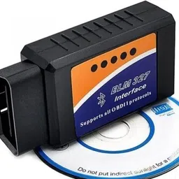 carautocare Black elm 327 with 11 soket bike cable OBD Reader image 1