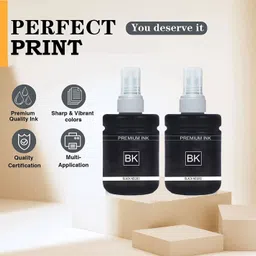 Good One Ink T7741 Compatible For M100 , M105 , M200 , M205 , L655 ,L1455 Black - Twin Pack Ink Bottle image 3