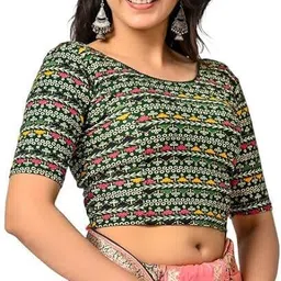 priyanka traders Round Neck Women Blouse image 3
