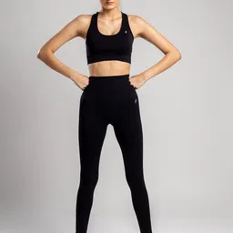 SKNZ Women Black Solid Tracksuits image 3