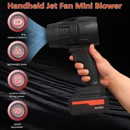 aquabucket Cordless Leaf Blower, Turbo Jet Blower with Battery and Charger Forward Curved Leaf Blower image 4
