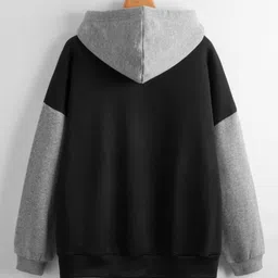 ananta design Women Full Sleeve Color Block Hooded Sweatshirt image 2