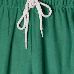 TINY HUG Boys Green Solid Slim-Fit Joggers image 3