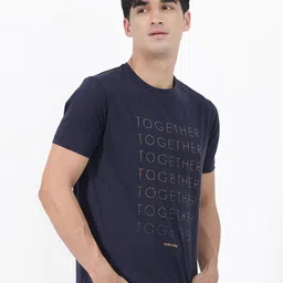 RARE RABBIT Men Rings-4 Slim Fit Solid Polo Collar T-Shirt image 3