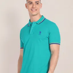 U.S. Polo Assn. Polo Collar Pure Cotton Slim Fit T-shirt image 3