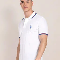 U.S. Polo Assn. Slim Fit Polo Collar Pure Cotton Casual T-shirt image 3