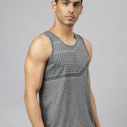 Alcis Men Heather Anti-Static Slim-Fit Distance Running Singlet image 3