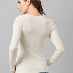 98 Degree North Women Pure Cotton Pockets Slim Fit T-shirt image 3