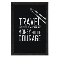 eCraftIndia Black & White Motivational Quote Satin Matt Texture UV Art Painting image 2