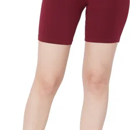 juliet Solid Women Maroon Cycling Shorts-picture-16