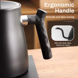 verilux Pour Over Coffee Kettle Anti Scald Handle Tea Pot for Kitchen Camping, RV Electric Kettle image 5