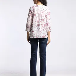 svrnaa by azorte Floral Print Relaxed Fit Top image 3