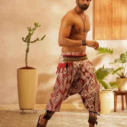 stand out Printed Cotton Men Harem Pants image 4