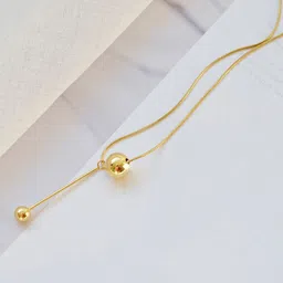 Jewels Galaxy Gold-Plated Contemporary Pendants with Chains image 3