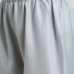 Varanga Women Blue Yoke Design Regular Thread Work Kurta with Trousers & With Dupatta image 5