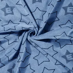 FABINALIV Blue & Red Kids 3 Pieces Geometric Printed Cotton 350 GSM Bath Towels image 3