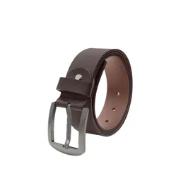 Kara Men Brown Solid Leather Belt image 2