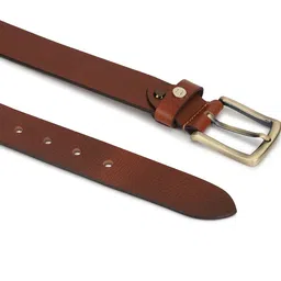 Urbano Plus Men Textured Wide Leather Belt image 4
