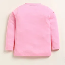 YK Girls Printed Round Neck Long Sleeves T-Shirt With Trouser image 3